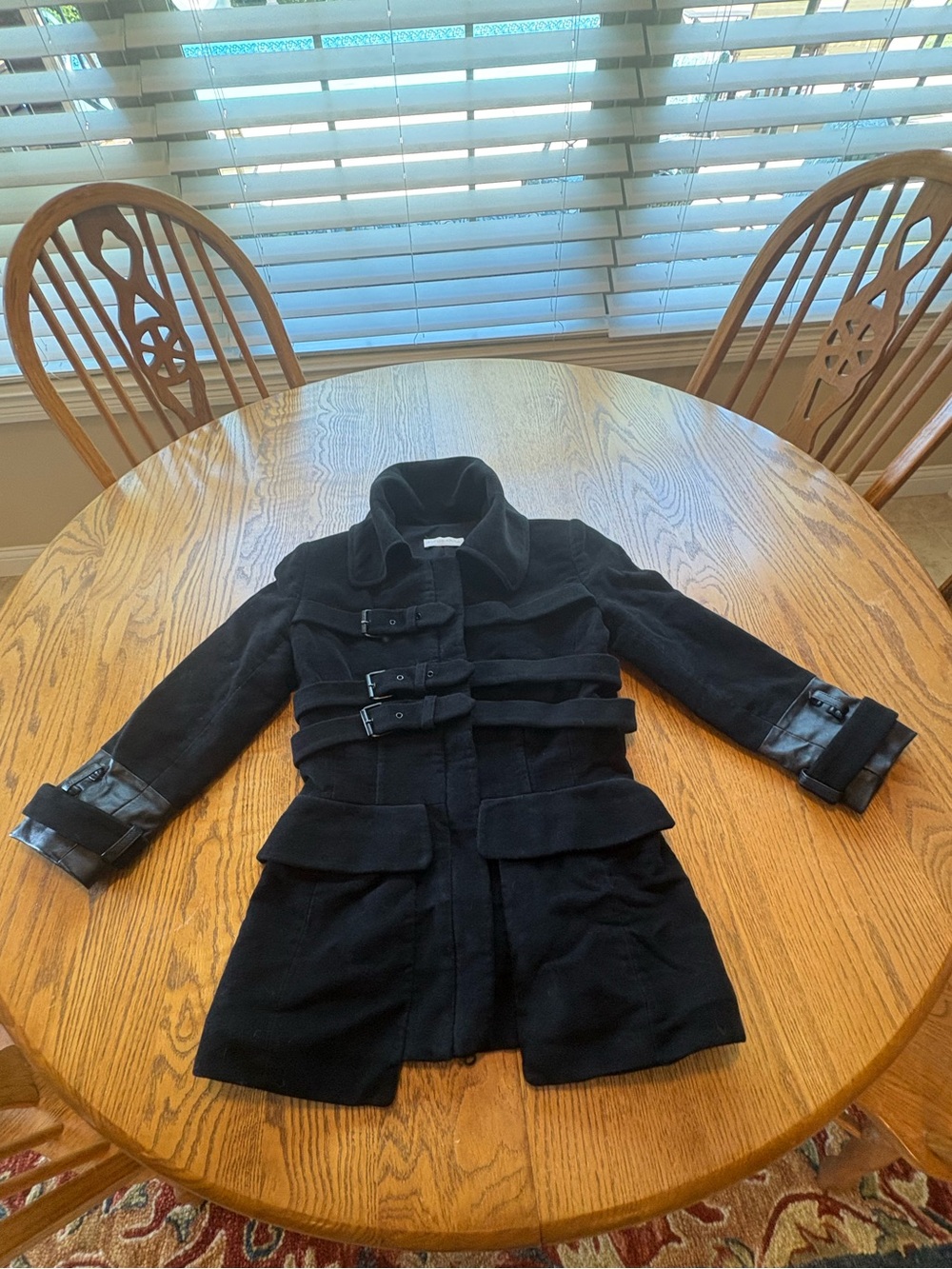 Altuzarra Black Military Style Moleskin Silk Lined Jacket Size 2 Biker Chic
